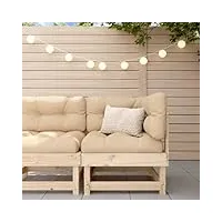 larryhot canapé d'angle de jardin en bois massif de pin, meubles et chaises de jardin, unité pour canapé sectionnel d'extérieur, 825366