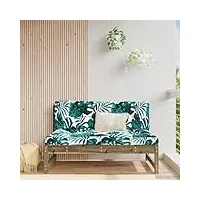 larryhot canapé central 120 x 80 cm en bois imprégné de pin, meubles et chaises de jardin, unité pour canapé modulable d'extérieur, 825736