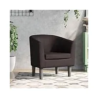 générique larryhot fauteuil cabriolet marron similicuir fauteuils et chaises,fauteuils,brun