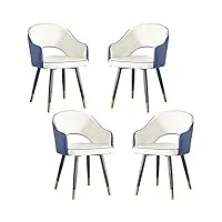 yxcuidp chaise de salle À manger avec fauteuil moderne ensemble 4 dossier haut cuir siège souple salon chambre À coucher appartement chaise de salle À manger chaises cuisine chaises salon chaise de sa