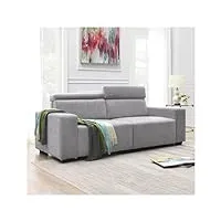 silkfrom sectional sofa couch with multi-angle adjustable headrest,spacious and comfortable velvet loveseat,canapé de salon