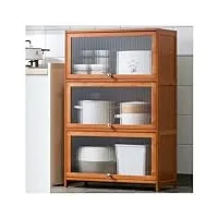 zt6f armoire de cuisine moderne buffet autoportant armoires avec portes etagère de rangement pour épices, casseroles et poêles armoire de cuisine,a,80x33x106cm