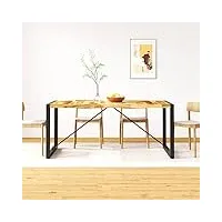 aijuukjp nice tables table de cuisine et de salle à manger table à manger en bois massif de manguier brut 180 cm