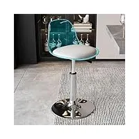 llmmoop tabouret bar, tabouret de bar, chaise de bar pivotants avec dossier, tabourets de bar réglable en cuir pu, chaise haute bar moderne (b)