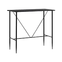 generico table de bar noire 120x60x110 cm en mdf, meubles,tables de cuisine et salle à manger-281546