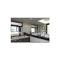 hhctebec mur, armoire de salle de bain, armoire cachée, coiffeuse avec boîte éclairée, avec étagère, armoire pliante feng shui (couleur : gris, taille : 60 x 14 x 65 cm) (gris 90 x 14 x 65 cm)