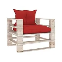 générique larryhot canapé palette de jardin avec coussins rouge bois de pin mobilier de jardin,sièges de jardin,canapés de jardin,rouge
