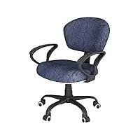 abbnia chaise de bureau d'ordinateur contemporaine avec siège en tissu de coton et accoudoir 3d ou support dorsal réglable pour salle d'étude, femmes et hommes (#1)