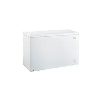 congélateur coffre blanc frigelux cco400be 395l classe e - efficacité Énergétique, thermomètre digital, dégivrage facile, 135,5x71x84,5 cm