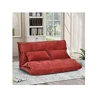 silkfrom lazy adjustable and folding sofa with two pillows,canapé de salon