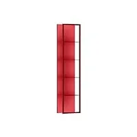 hasmi etagères murales présentoir de séparation de stockage en fer, étagères électroluminescentes, ceinture lumineuse murale Étagère flottante (color : red, size : 120cm)