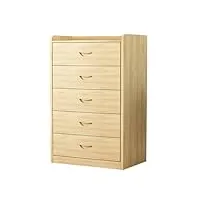 lmjch meuble tiroir armoire seau en pin, armoire de rangement simple, armoire de rangement for salon, armoire À tiroirs fendus meuble a tiroir (color : yellow, size : c)