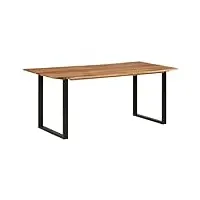 csderty furniture home tools table à manger en bois d'acacia massif 180 x 90 x 76 cm