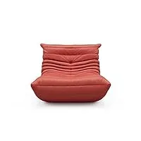 sswerweq poufs adultes fireside chair soft corduroy lazy floor chair leisure sofa bean bag couch for living room bedroom salon office (color : red)