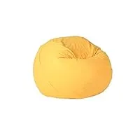 sswerweq poufs adultes bean bags for adults lazy sofa bean chair with filling bean bag sofas for living room leisure sofa chairs (color : yellow)