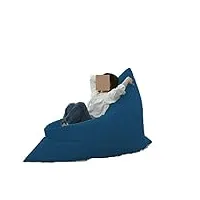 sswerweq poufs adultes lazy sofa bedroom bean bag bean bag sofa beanbag removable lazy chair (color : blue)
