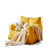 sswerweq poufs adultes lazy sofa mini single seat balcony sofa reading furniture for bedroom livingroom space (color : yellow)