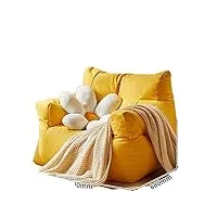 sswerweq poufs adultes lazy sofa single seat sofa furniture for bedroom livingroom space saving (color : yellow)