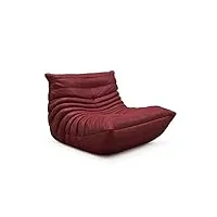 sswerweq poufs adultes sofa couch modern lounge chair ergonomics soft fireside armchair iconic home furniture for room office (color : red)