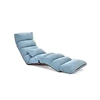 sswerweq poufs adultes portable leisure chair adjustable lazy sofa floor chair with feet cushion cotton and line fabric sofa bed strong bearing