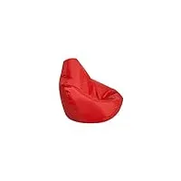 sswerweq poufs adultes lounge bean bag home soft lazy sofa single adult seat chair furniture cover fashion (color : red)