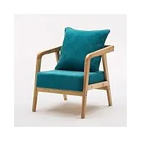 fcynnv fauteuil d'appoint rembourré pour salon, fauteuil club moderne, canapé de réception pour invités, canapé simple confortable pour lecture, chambre à coucher (couleur : h)