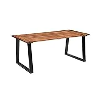 tekeet furniture home tools table à manger en bois d'acacia massif 180 x 90 cm