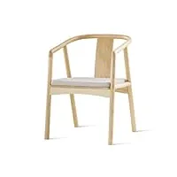 chaise de bureau à domicile chaise d'ordinateur rembourrée for la maison, chaise de salle à manger en bois massif, chaise de lecture de balcon, couleur bois, couleur noyer et noir chaises modernes ( c