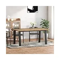 tekeet furniture home tools table à manger en bois d'acacia massif 170 x 90 cm