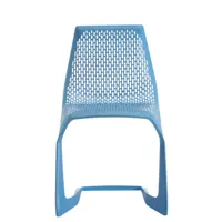 plank - myto - chaise cantilever - bleu clair/51x82x55cm