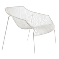 emu - chaise de jardin lounge avec accoudoirs heaven - blanc/peint par poudrage/pxhxp 94x69x78cm