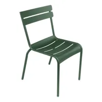 fermob - chaise de jardin luxembourg - vert cèdre/texturé/lxhxp 52x88x57cm/résistant aux uv/pliable
