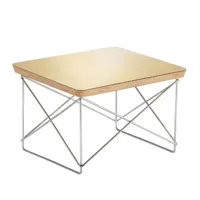 vitra - occasional table ltr - table d'appoint - or en feuille/chant chêne/pxhxp 39,2x25x33,5cm/structure chrome