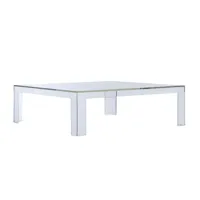 kartell - invisible table - table basse - clair comme du cristal/transparent/lxpxh 100x100x31.5cm
