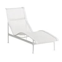 knoll international - 1966-41 richard schultz - chaise longue - blanc/147x62x85.5cm
