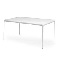 knoll international - table de jardin 1966 richard schultz 152x96.5cm - blanc/h 72 cm