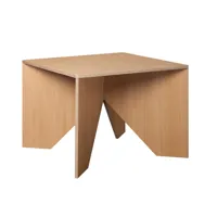 e15 - e15 fk04 calvert - table basse - chêne/laqué/55x55x40cm