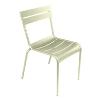 fermob - chaise de jardin luxembourg - vert tilleul/texturé brillant/lxhxp 52x88x57cm/résistant aux uv/pliable