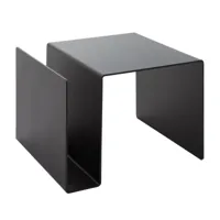 müller möbelwerkstätten - table d'appoint mulitfunctionnelle huk - noir/revêtu par poudre/pxhxp 40x44x30cm/0,4cm aluminium épais