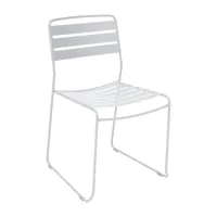 fermob - chaise de jardin surprising - coton blanc/texturé/lxhxp 49x81x50cm/résistant aux uv/empilable