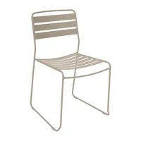 fermob - chaise de jardin surprising - muscade/texturé brillant/lxhxp 49x81x50cm/résistant aux uv/empilable