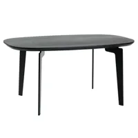 fritz hansen - table basse join™ fh21 - noir/teinté/structure acier revêtu par poudre noir/lxlxh 76x47x37cm