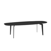 fritz hansen - table basse join™ fh61 - noir/teinté/structure acier revêtu par poudre noir/lxpxh 130x50x37cm