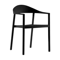 plank - monza - fauteuil - noir/mat/frame noir