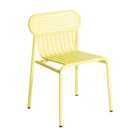 petite friture - chaise de jardin week-end - jaune/laqué mat/pxhxp 52x77x50cm/revêtement anti-uv