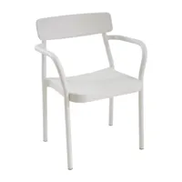 emu - chaise de jardin avec accoudoirs grace - blanc/peint par poudrage/pxhxp 58x78x52cm