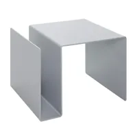 müller möbelwerkstätten - table d'appoint mulitfunctionnelle huk - argent/revêtu par poudre/pxhxp 40x44x30cm/0,4cm aluminium épais