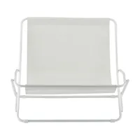jan kurtz - fauteuil de jardin fiam dondolina twin - blanc/tissu synthétique (77% polychlorure de vinyle, 23% polyester)/structure en tube d'acier pei
