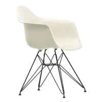 vitra - chaise avec accoudoirs eames plastic dar noir - caillou/siège polypropylène/structure façon tour eiffel basic dark noir/pxhxp 62,5x83x60cm