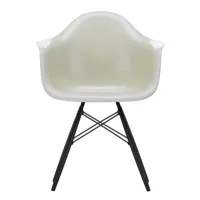 vitra - chaise eames fiberglass daw érable noir - parchemin/assise fibre de verre/structure érable noir/acier noir/lxhxp 62,5x83x60cm